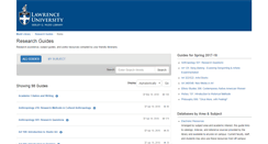 Desktop Screenshot of guides.lib.lawrence.edu