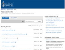 Tablet Screenshot of guides.lib.lawrence.edu
